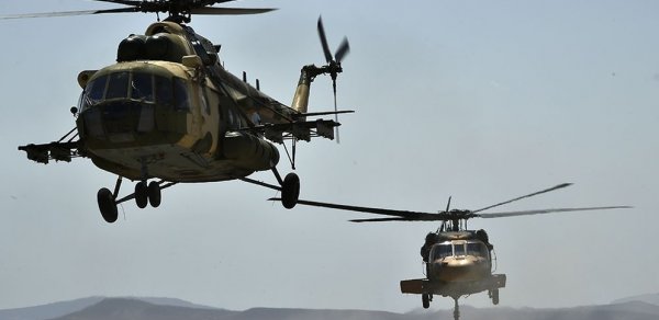 “TurAZ Qartalı - 2020” təlimlərində helikopterlərin uçuşları keçirilib - VİDEO