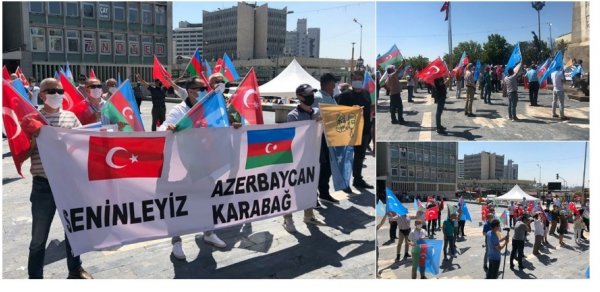 Ankara şəhərində Azərbaycana növbəti dəstək aksiyası keçirildi