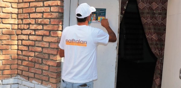 Naftalanda AQTA tərəfindən hazırlanmış posterlər aidiyyəti üzrə yerləşdirildi - FOTOLAR