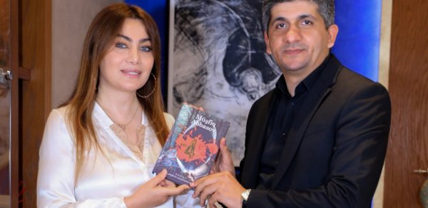 Ruhi Əliyeva: "-4" romanının ilk oxucusuyam" - FOTO - VİDEO