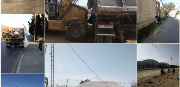 Binəqədi Rayonunda təmizlik işləri həyata keçirilir