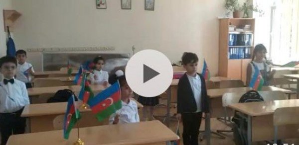 Məktəblilərdən Milli Ordumuza dəstək aksiyası - VİDEO
