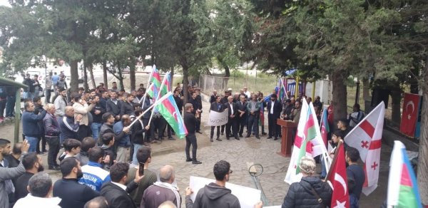 Gürcüstanda Azərbaycana növbəti dəstək aksiyası keçirilib - FOTOLAR