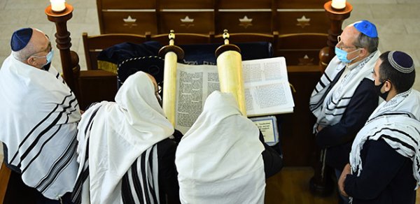 Bakıdakı sinaqoqda ordumuz üçün dualar edilib - Fotolar