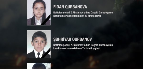 Ermənistanın təcavüzü nəticəsində həlak olan daha bir məktəbli - FOTO