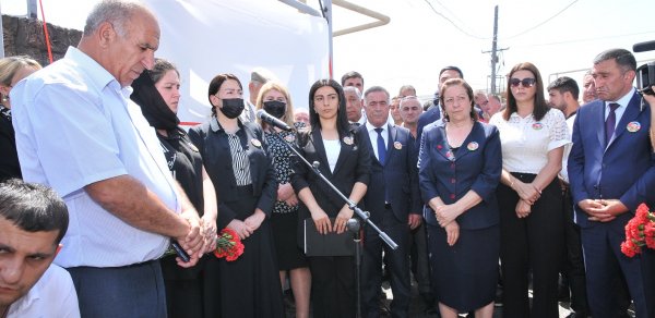 Abşeronda şəhid Mənsur Əhmədovun xatirəsinə bulaq tikilib istifadəyə verildi - FOTOLAR