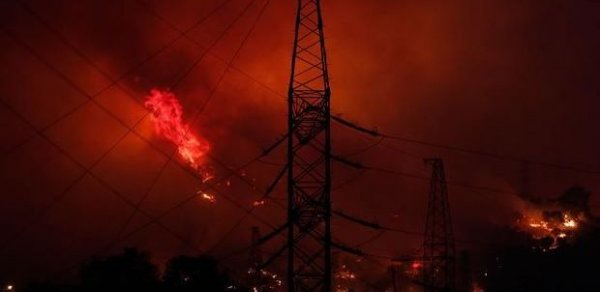 Türkiyədə meşə yanğını istilik elektrik stansiyasına sıçradı