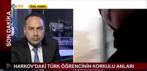 Müsahibə verdiyi an partlayış baş verdi - VİDEO