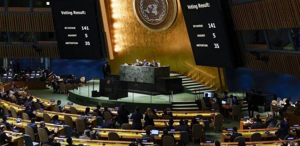 BMT Baş Assambleyası Rusiyanın Ukraynaya hücumunu pisləyən qətnamə qəbul etdi