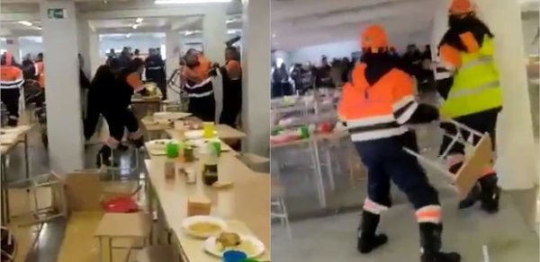Rusiyada qırğızlar və taciklər arasında yemək üstündə kütləvi dava: Yaralananlar var - VİDEO