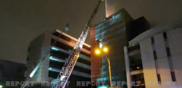 Bakıda hoteldə baş verən yanğın söndürüldü