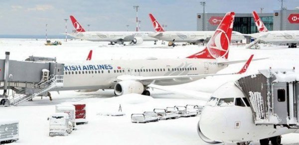 İstanbulda pis hava səbəbindən 279 aviareys ləğv edildi