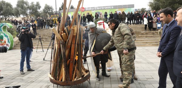 Abşeron rayonunda şəhid ailələri və qaziləri üçün Novruz şənliyi keçirildi - FOTOLAR