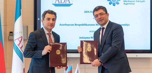 MEDİA ilə ADA Universiteti arasında əməkdaşlıq memorandumu imzalandı - FOTOLAR