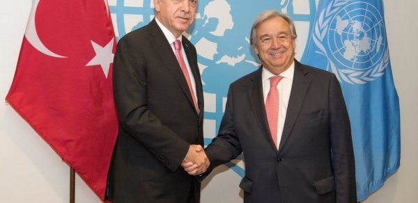 Ərdoğan Quterreşlə Ukraynadakı vəziyyəti müzakirə edib