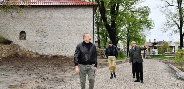 Şuşada Mehmandarovların malikanə kompleksində bərpa işləri Heydər Əliyev Fondu tərəfindən aparılır