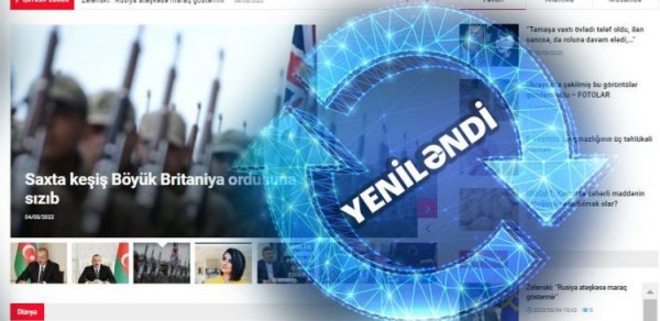 Medianews.az saytı yeni dizaynda