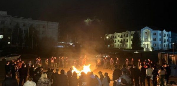 Xankəndidə bayram tonqalları qalanıb - FOTOLAR