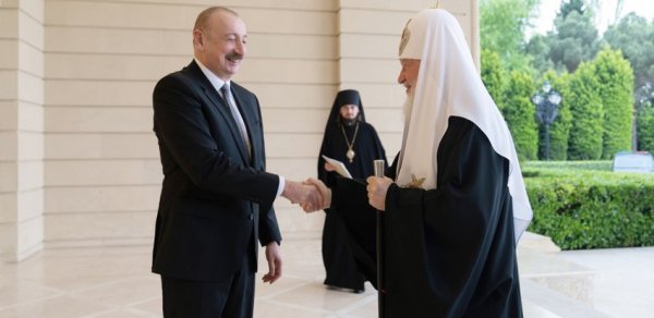 Prezident İlham Əliyev Moskvanın və Bütün Rusiyanın Patriarxı Kirill ilə görüşüb - FOTOLAR