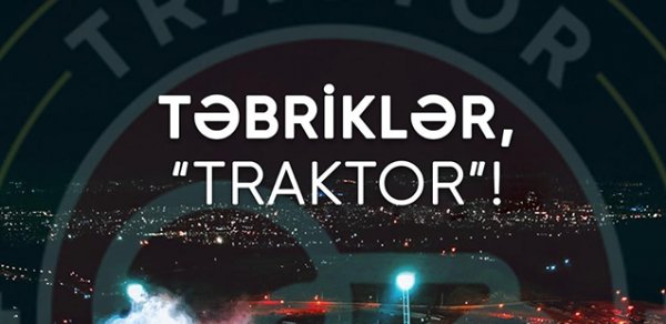 AFFA “Traktor”u təbrik etdi
