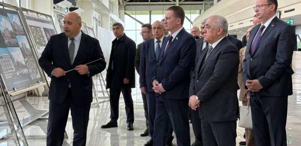 Belarusun Baş naziri Füzulidə aparılan quruculuq işləri ilə tanış olub - FOTO