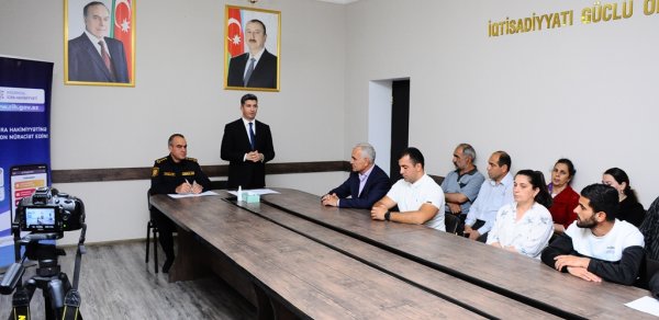Naftalanda növbəti səyyar qəbul keçirilib - FOTOLAR