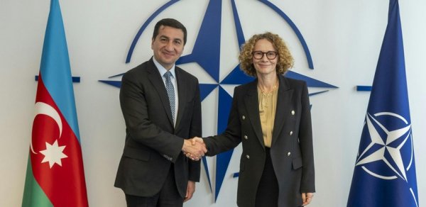 Hikmət Hacıyev NATO baş katibinin müavini ilə görüşüb