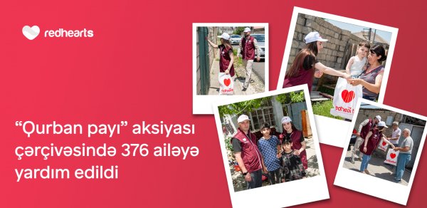 “Qurban payı” aksiyası çərçivəsində 376 ailəyə yardım edildi