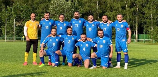 Azərbaycanlı məşhurların futbol komandası Moskvada qalib oldu