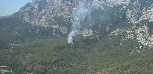 Antalyada meşə yanğını başladı