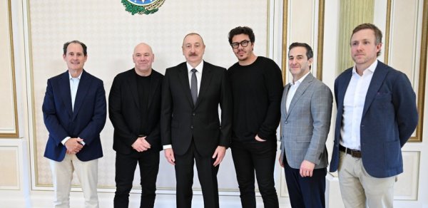İlham Əliyev UFC-nin prezidentini qəbul etdi