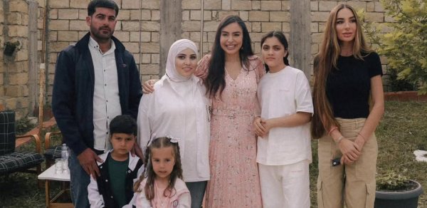 Leyla və Arzu Əliyevalar bu gənc  ailənin qonağı oldular - FOTOLAR 