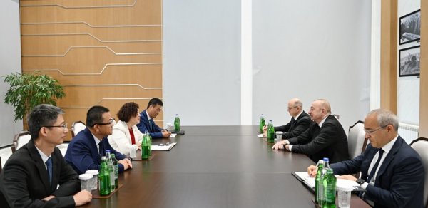 Prezident Çinin “Dongfang Electric İnternational Corporation” Şirkətinin İdarə Heyətinin sədrini qəbul edib