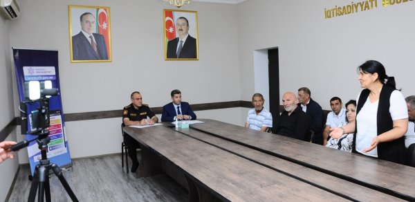 Naftalanda növbəti səyyar qəbul keçirilib - FOTOLAR