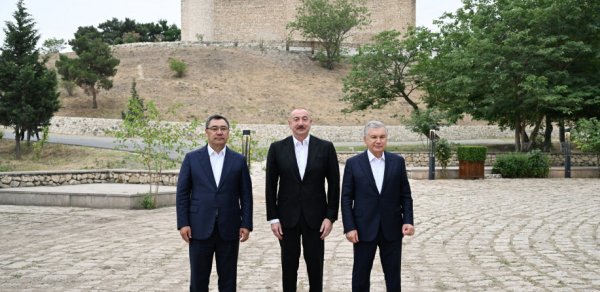 Azərbaycan, Özbəkistan və Qırğızıstan prezidentləri Şahbulaq qalasında olublar