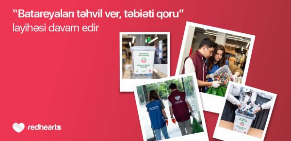 “Batareyaları təhvil ver, təbiəti qoru” layihəsi çərçivəsində 96 kq işlənmiş batareya toplandı