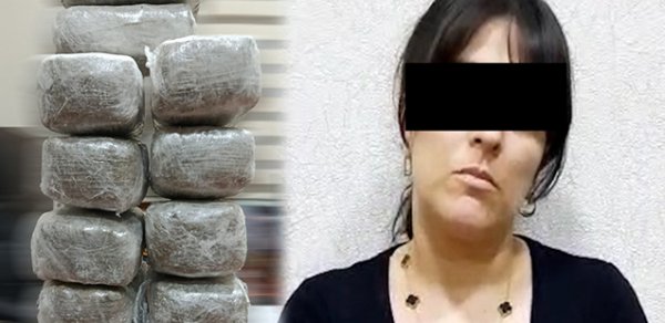 Binədə qadının evindən 10 kq narkotik çıxdı - Video