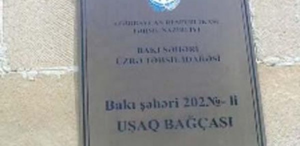 Bakıda yerləşən bağçada nöqsanlar aşkarlandı