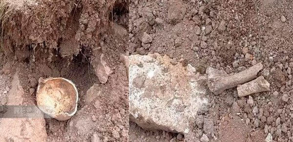 Laçında insan skeletinin qalıqları tapıldı