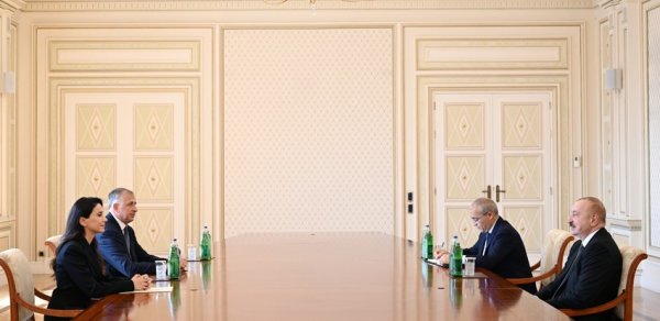 İlham Əliyev Gürcüstanın iqtisadiyyat və davamlı inkişaf nazirini qəbul etdi - FOTOLAR