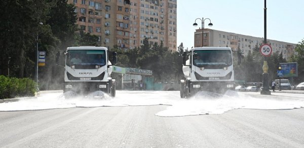Bakıda növbəti dəfə genişmiqyaslı təmizlik işləri aparılıb