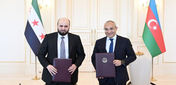 SOCAR ilə Suriya Ərəb Respublikası Hökuməti arasında Anlaşma Memorandumu imzalanıb