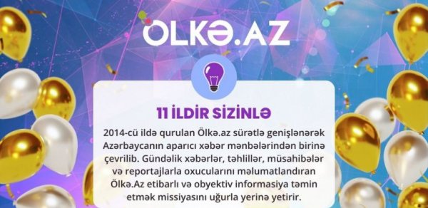Ölkə.Az 11 yaşını qeyd edir