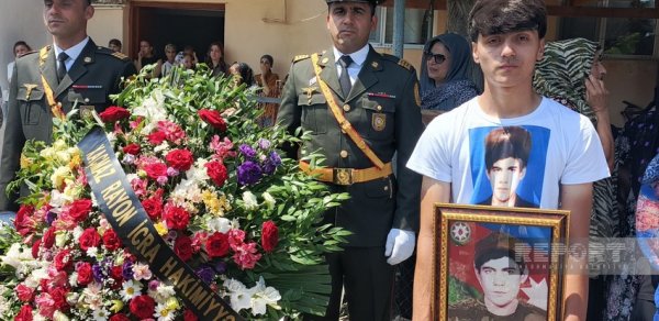 Xaçmazda Birinci Qarabağ müharibəsi şəhidi ilə vida mərasimi keçirilir
