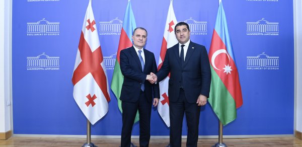 Ceyhun Bayramov Gürcüstan Parlamentinin sədri ilə görüşüb