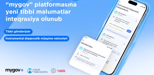 “mygov” platformasına yeni tibbi məlumatlar inteqrasiya olundu