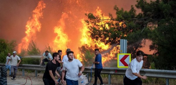 Türkiyədə meşə yanğını səbəbindən 2 minə yaxın insan təxliyə edilib