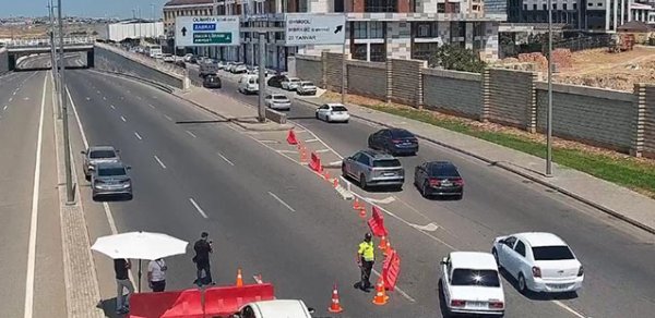 Axşamkı konsertə görə bu yol bağlandı
