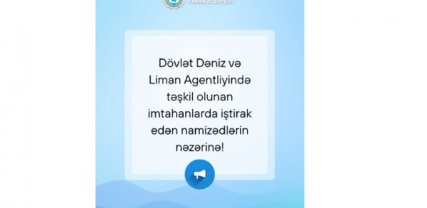 DDLA-da təşkil olunan imtahanlarda iştirak edən namizədlərin nəzərinə!