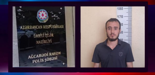 Polis silsilə oğurluq əməlləri törədən şəxsi saxladı